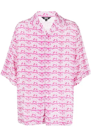 GCDS Wave printed bowling shirt