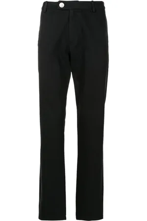 Uma Raquel Davidowicz Logo-patch cotton tapered trousers