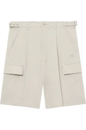Izzue Logo-embroidered cargo shorts