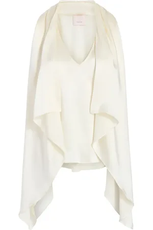 Cinq A Sept Louella V-neck silk top