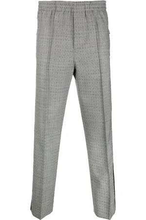 SAPIO N40 graphic-print straight-leg trousers