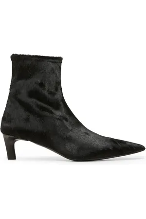 MARSÈLL Calf hair pointed toe boots