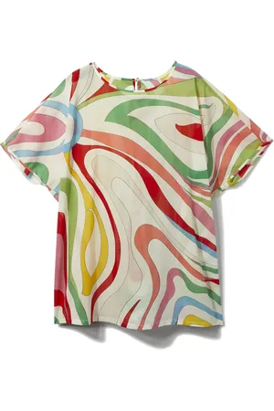 PUCCI Junior Marmo-print cotton T-shirt