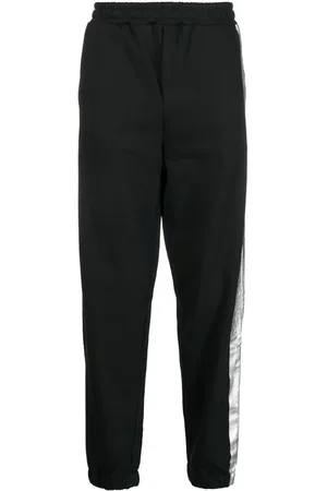 Helmut Lang Metallic-detail track pants
