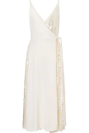Serafini Sequinned wrap dress