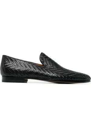 Magnanni Interwoven leather loafers