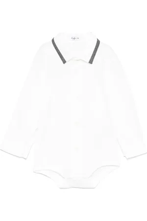 Il gufo Logo-embroidered bodysuit