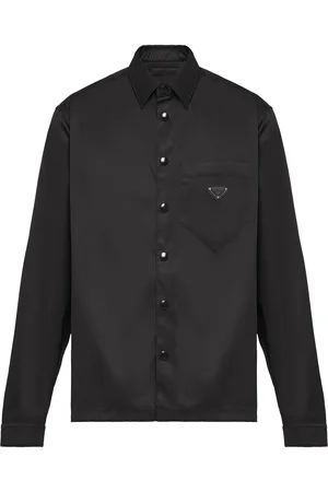 Prada Re-Nylon triangle-logo shirt