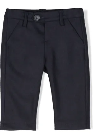 FAY Textured mid-rise chinos