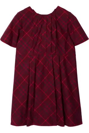 Burberry Checked cotton pleated dress