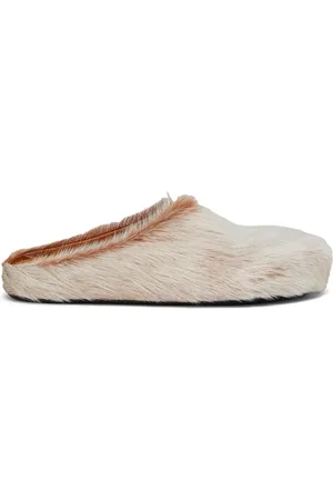 Marni Calf hair clogs