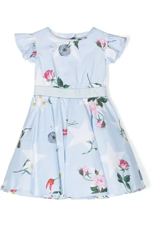 MONNALISA Floral-print flared dress