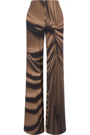 Alberta Ferretti High-waisted wide-leg trousers