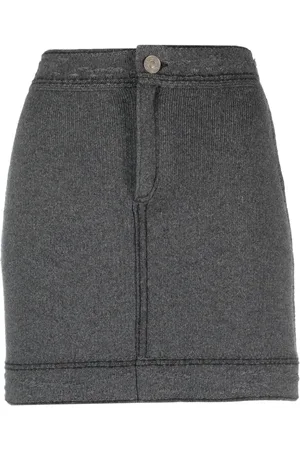 Barrie Contrast-stitch mini skirt