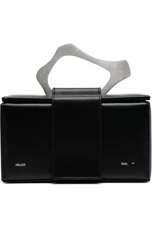 HELIOT EMIL Charred Carabiner leather clutch bag