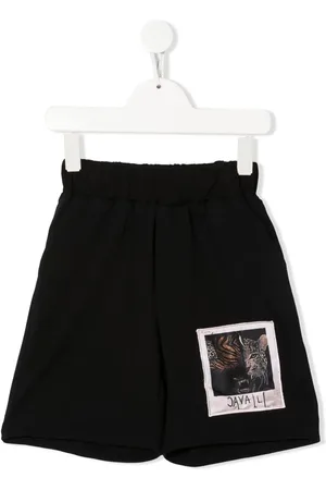 Roberto Cavalli Patch-detail track shorts