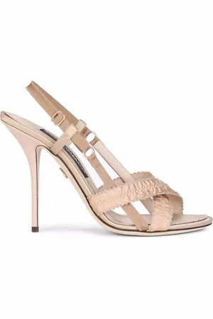Dolce & Gabbana 105mm crossover-strap satin sandals
