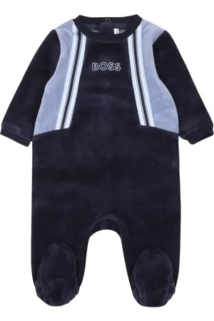 HUGO BOSS Logo-embroidered babygrow