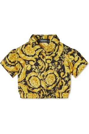 VERSACE Barocco-print silk shirt