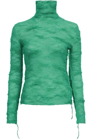 Maison Margiela Semi-sheer roll-neck jumper