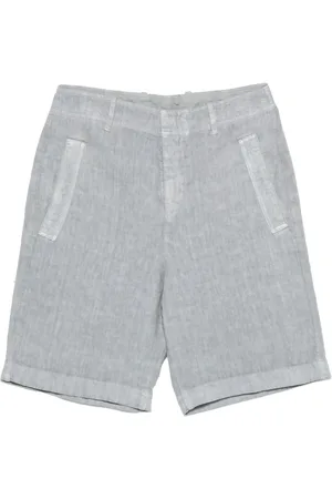 ELEVENTY Pocketed linen shorts