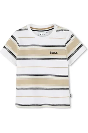 HUGO BOSS Logo-print striped T-shirt