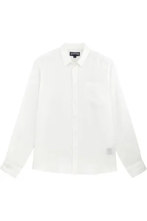 Vilebrequin Logo-embroidered linen shirt
