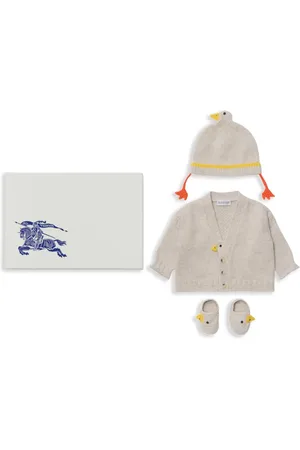 Burberry Duck-motif cardigan set (set of three)