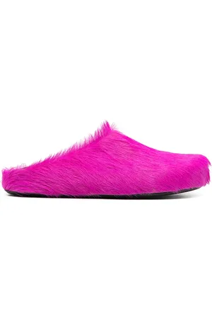 Marni Fussbet Sabot calf-hair slippers