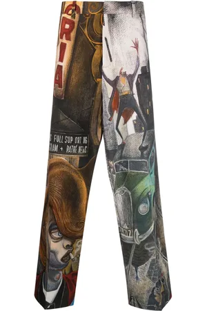 Charles Jeffrey Loverboy Graphic-print wide-fit trousers