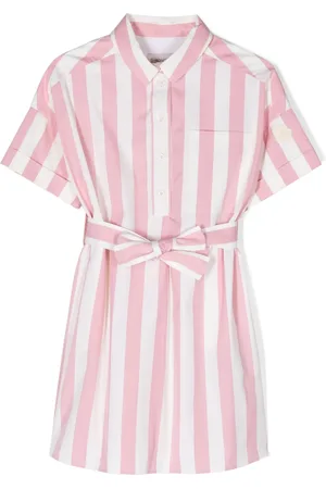 Moncler Stripe-print cotton shirt dress
