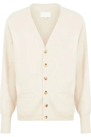 Maison Margiela V-neck cashmere-cotton cardigan