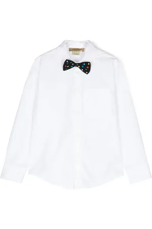 Stella McCartney Bow tie-appliqu?? cotton shirt