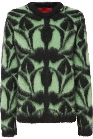 La DoubleJ Intarsia-knit long-sleeve jumper
