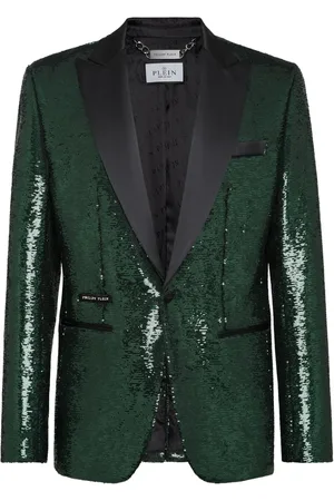 Philipp Plein Sequin-design single-breasted blazer