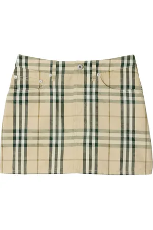 Burberry Check-pattern mini skirt