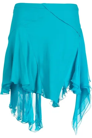 VERSACE Asymmetric pleated skirt