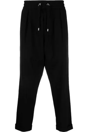 Balmain Drop-crotch cropped trousers