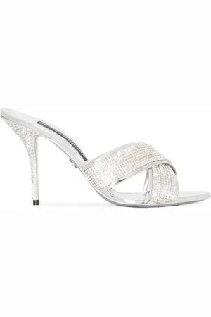 Dolce & Gabbana 85mm crystal-embellished sandals