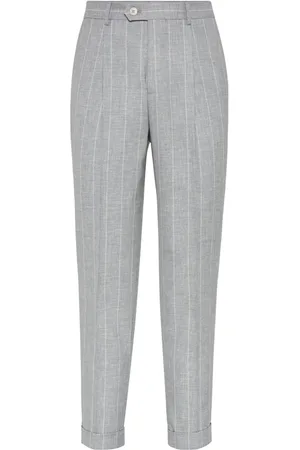 Brunello Cucinelli Striped tailored trousers