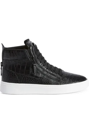 Giuseppe Zanotti Crocodile-effect high-top sneakers