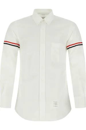 Thom Browne RWB stripe detail sleeve shirt
