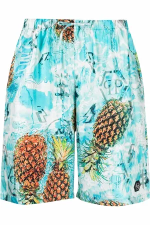 Philipp Plein Pineapple print lounge shorts