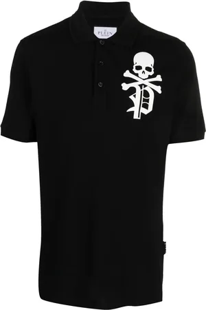 Philipp Plein Skull & Bones piqu?? polo shirt