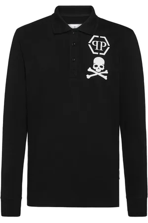 Philipp Plein Skull-print cotton polo shirt