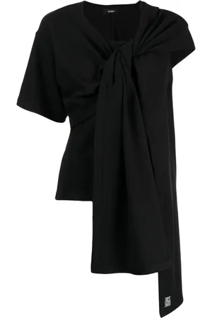 GOEN.J Asymmetric knot-detail T-Shirt