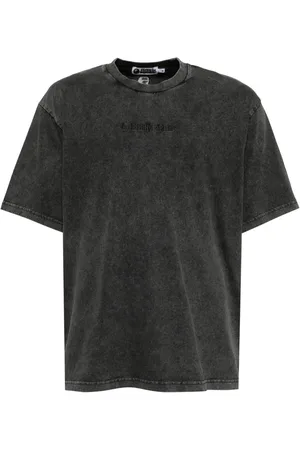 A Bathing Ape Garment-dye logo T-shirt