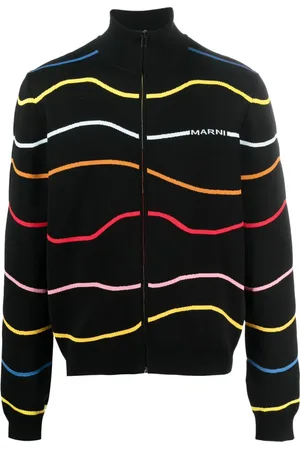 Marni Stripe-pattern cotton cardigan