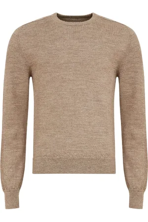 Maison Margiela Elbow-patch fine-knit cardigan