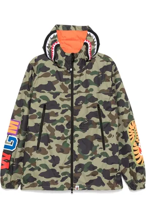 A Bathing Ape 1st camo shark hoodie jacket